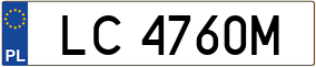 Trailer License Plate